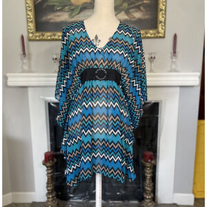 Women's Perry Ellis Bathing Suit Cover Up Size Large (No Size Tag)